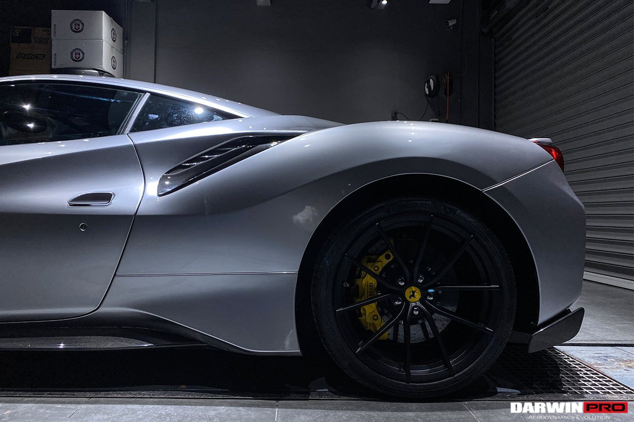 2015 - 2020 Ferrari 488 GTB & Spyder Pista Style Quarter Panel Side Scoops