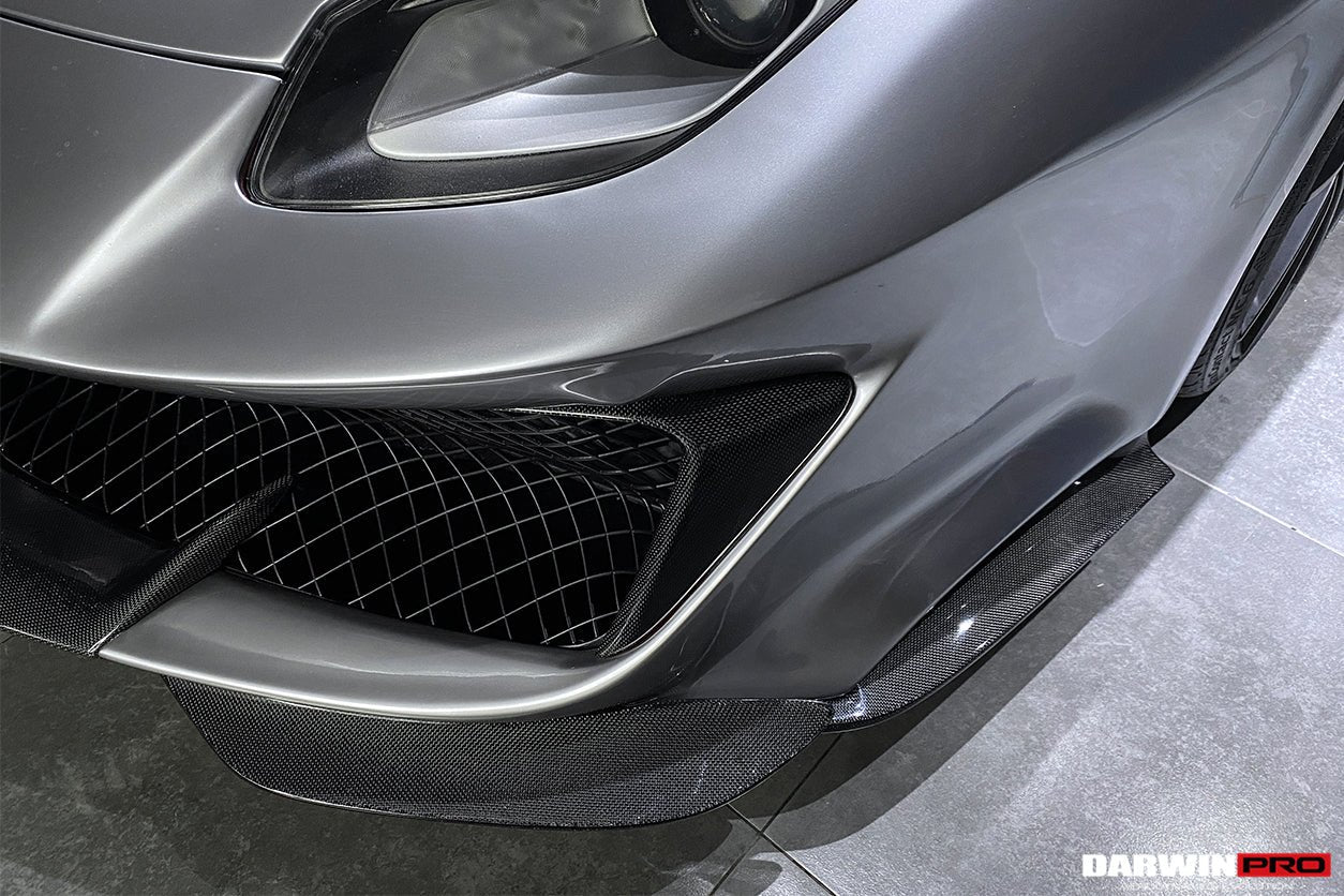 2015 - 2020 Ferrari 488 GTB & Spyder Pista Style Front Bumper Set W/ Hood