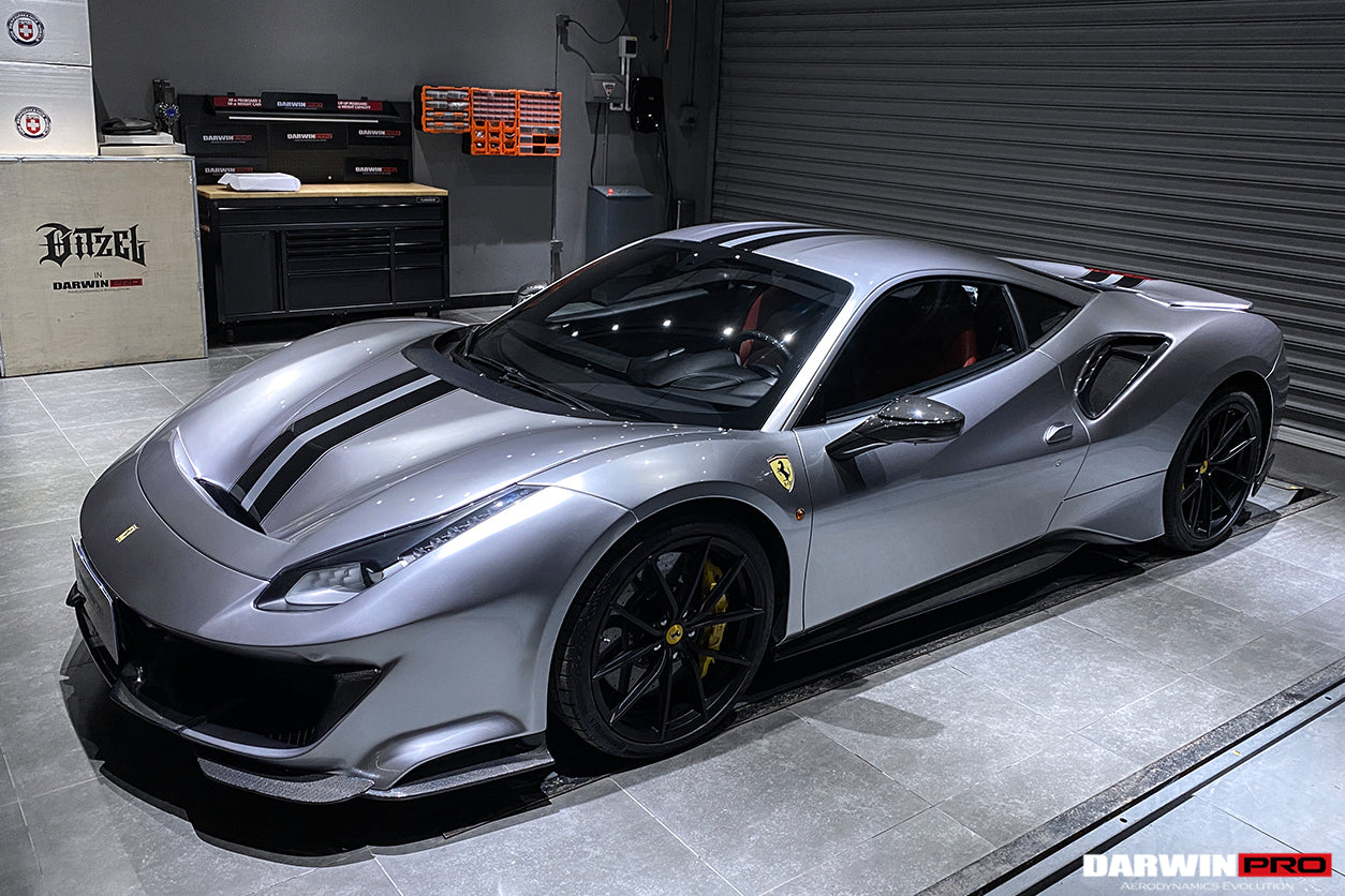 2015 - 2020 Ferrari 488 GTB & Spyder Pista Style Side Skirts