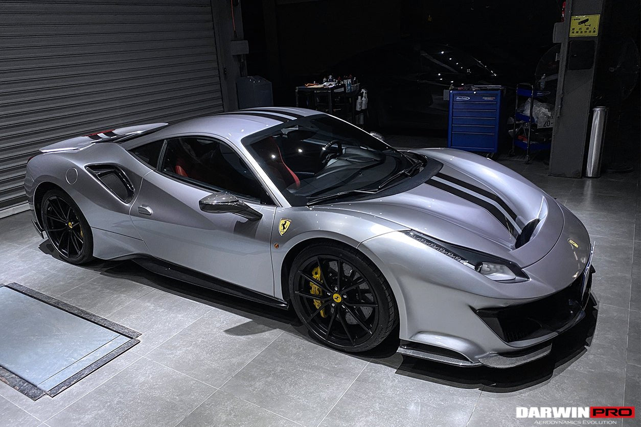 2015 - 2020 Ferrari 488 GTB & Spyder Pista Style Quarter Panel Side Scoops