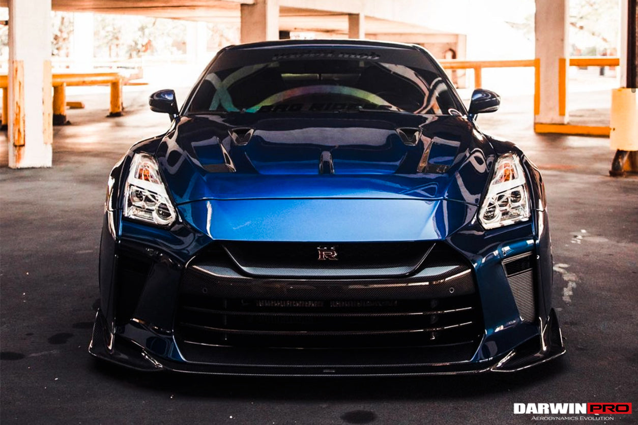 2008 - 2022 Nissan GTR R35 CBA & DBA & EBA BKSSII Style Carbon Fiber Hood