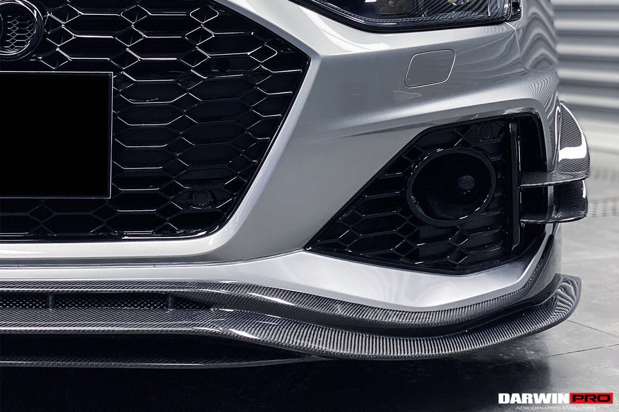 2020 - 2024 Audi RS4 B9.5 BKSS Style Carbon Fiber Front Bumper Canards