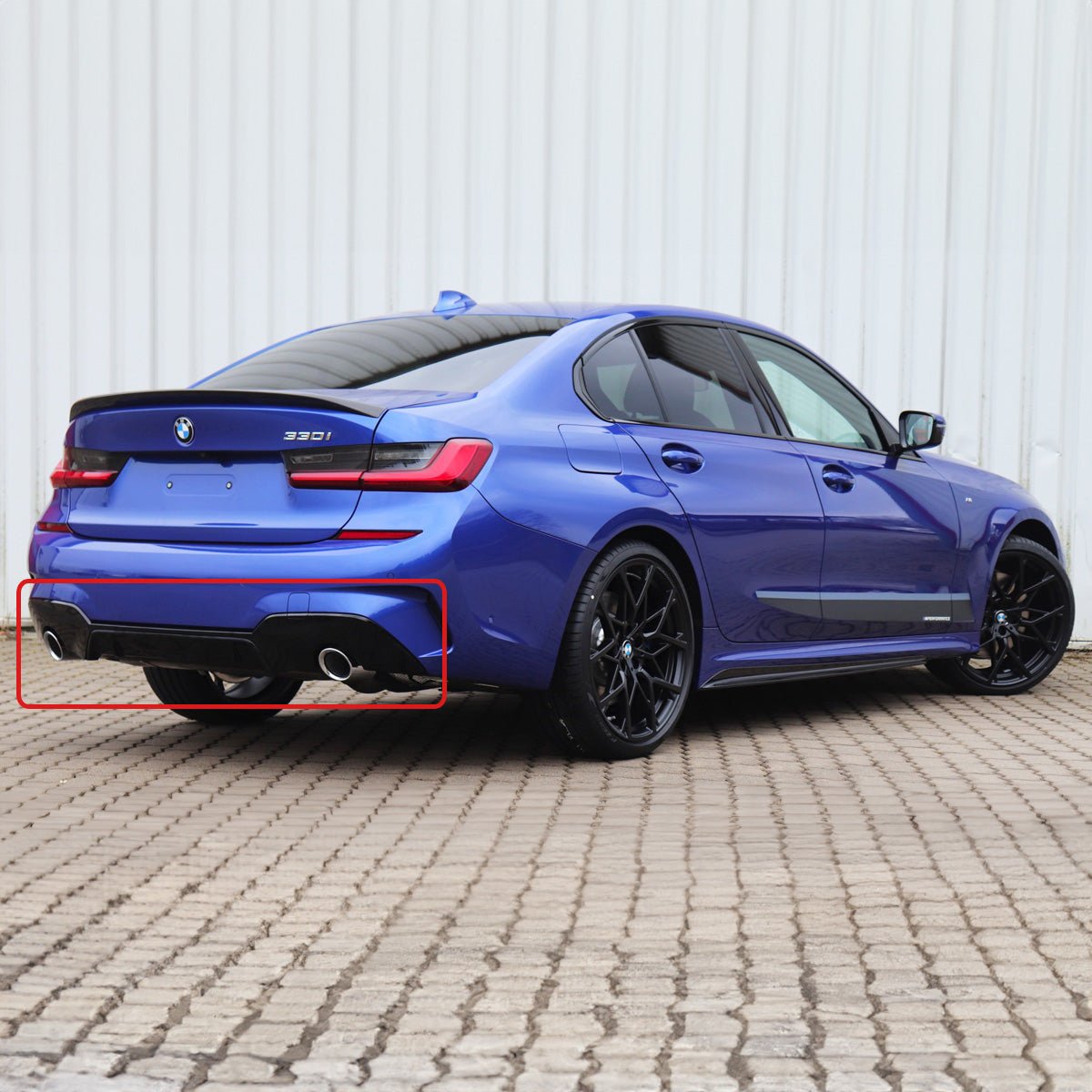 Gloss Black Rear Diffuser Lip For BMW 3 Series G20 G21 M Sport Twin Exhaust – EU Auto Parts