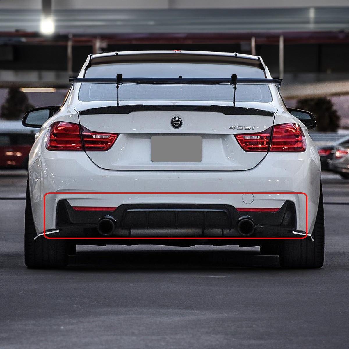 4 Series BMW Diffuser Satin Black 2014-2020