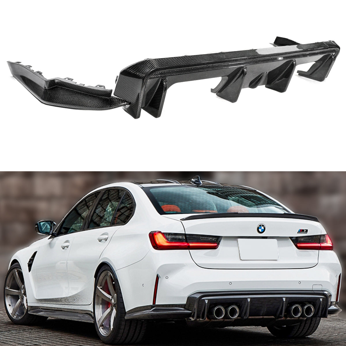 G80 M3 BMW Diffuser Carbon Fiber 2021-2024