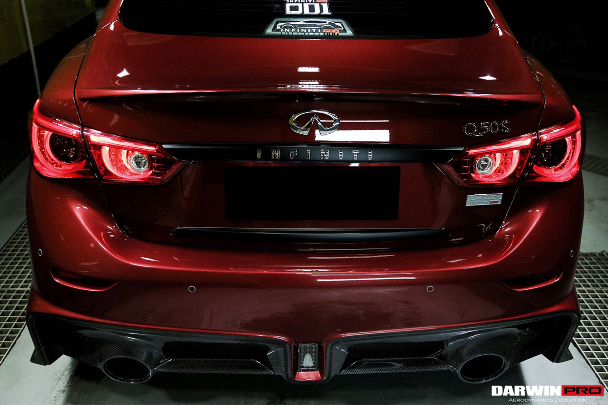 2014 - 2017 Infiniti Q50 Sedan EAU ROUGE Style Rear Bumper