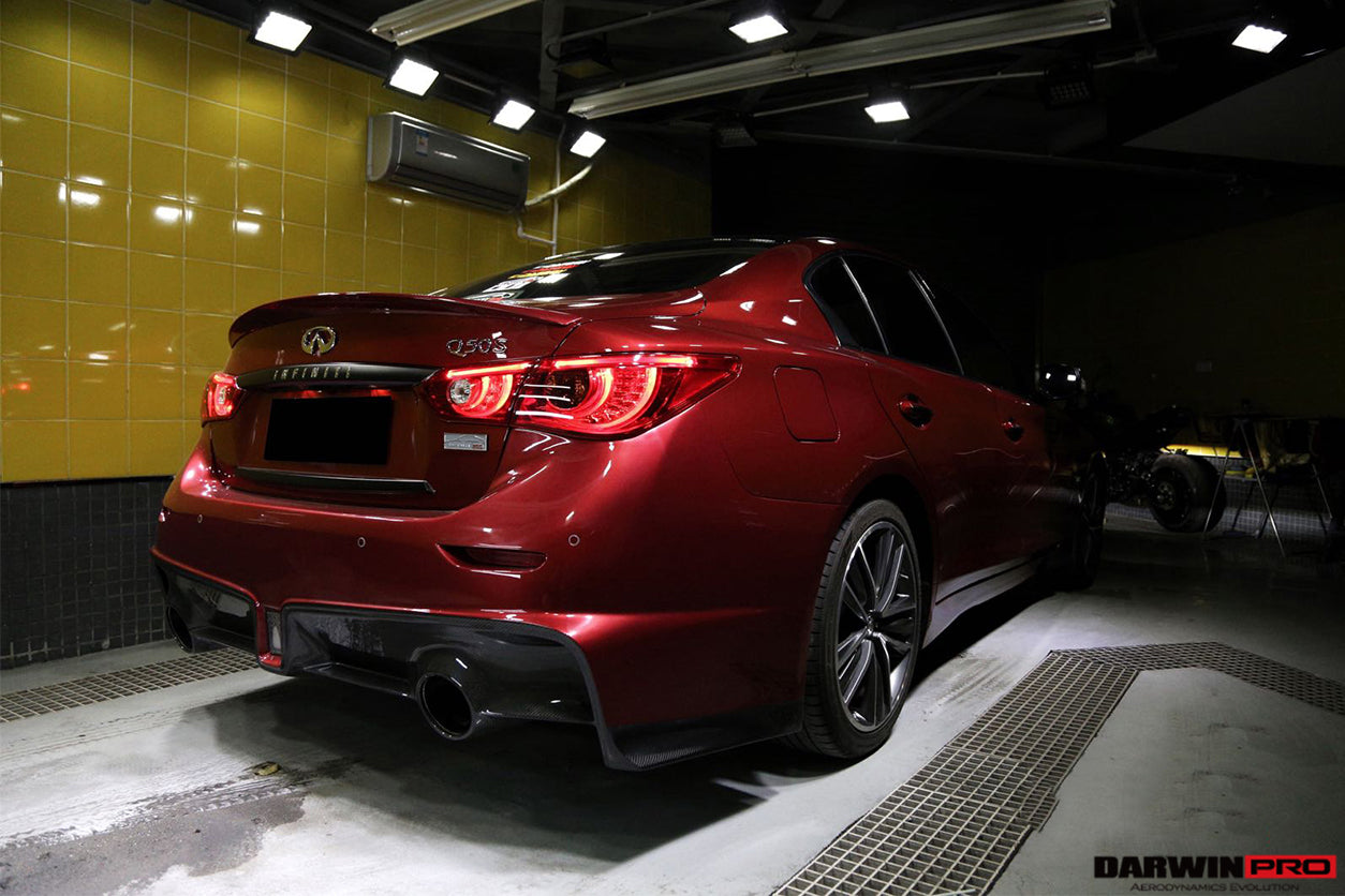2014 - 2017 Infiniti Q50 Sedan EAU ROUGE Style Rear Bumper