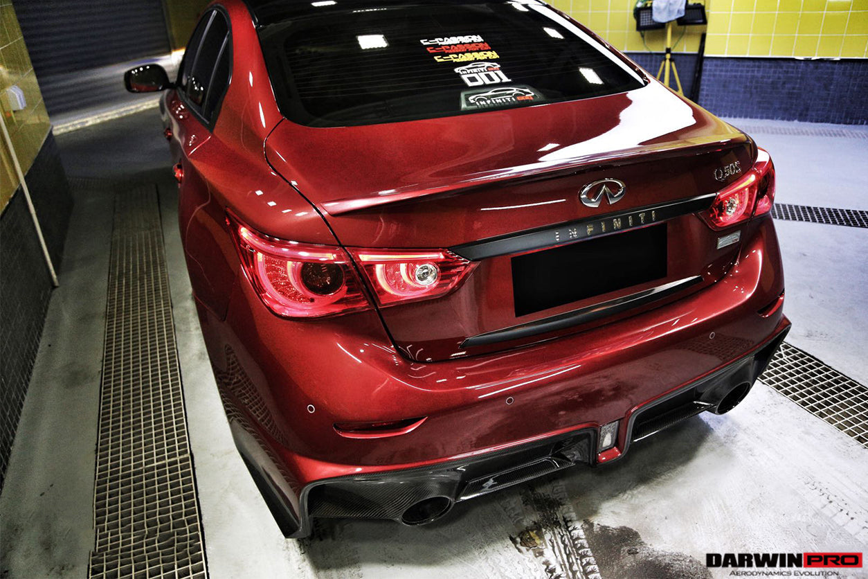 2014 - 2017 Infiniti Q50 Sedan EAU ROUGE Style Rear Bumper