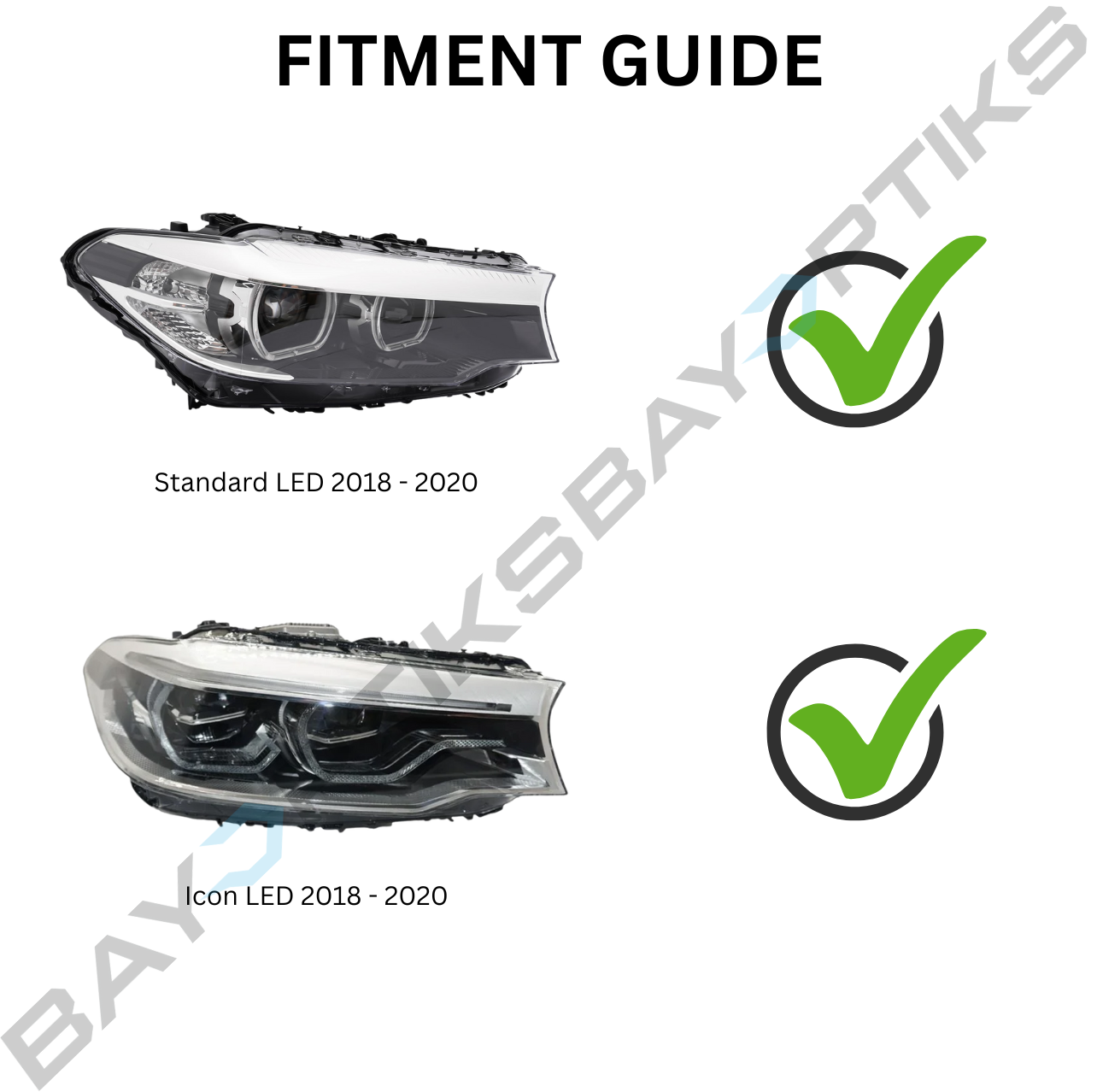 F90 M5 & G30 G38 5 Series Laser Style LED Headlights (2018-2020)
