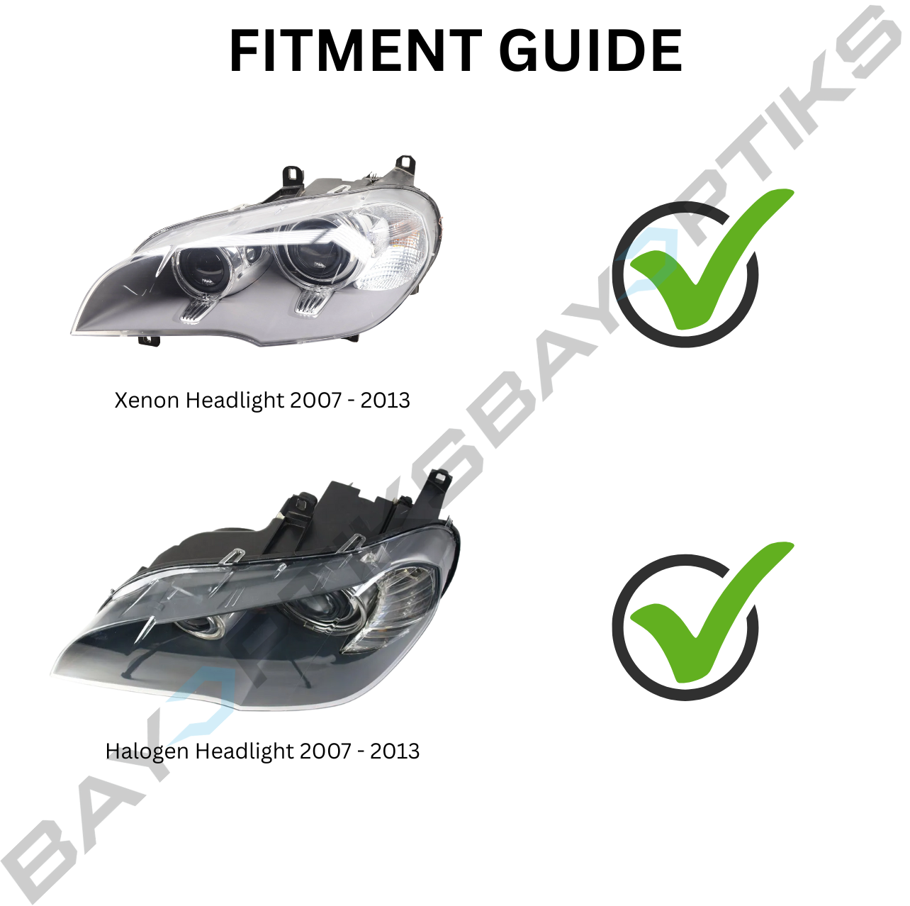 E70 X5 FACELIFT STYLE LED HEADLIGHTS (2007-2013)
