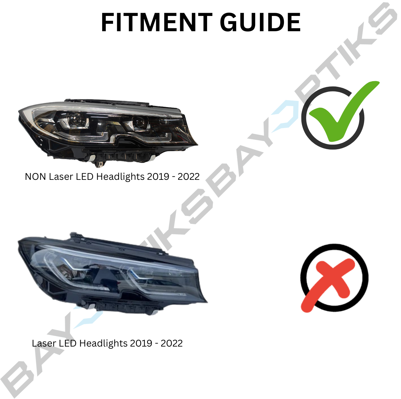 BMW G20 Complete Snake Eyes Style CSL Yellow/White LED Headlights (2019 - 2022 Non-Laser Only)