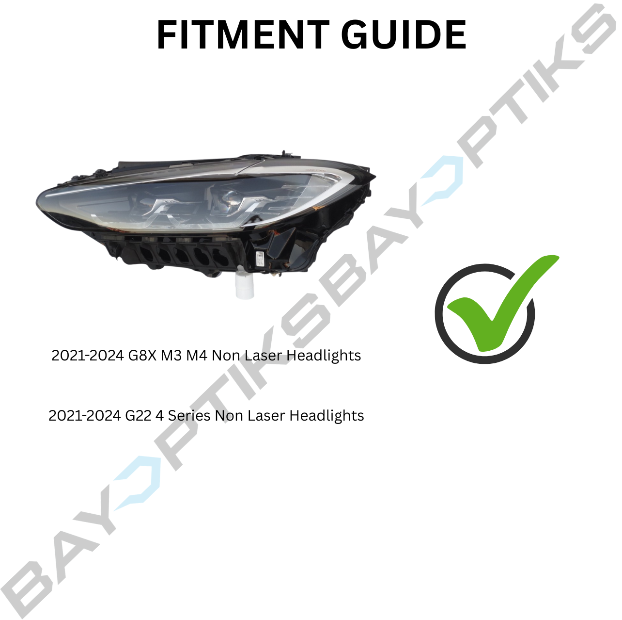 G8X G80 M3 G82 M4 G22 4 Series Complete Laser Style Headlights (2021 - Present)