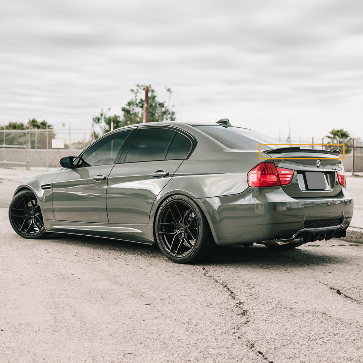 E90 3 Series BMW Spoiler Carbon Fiber 2006-11