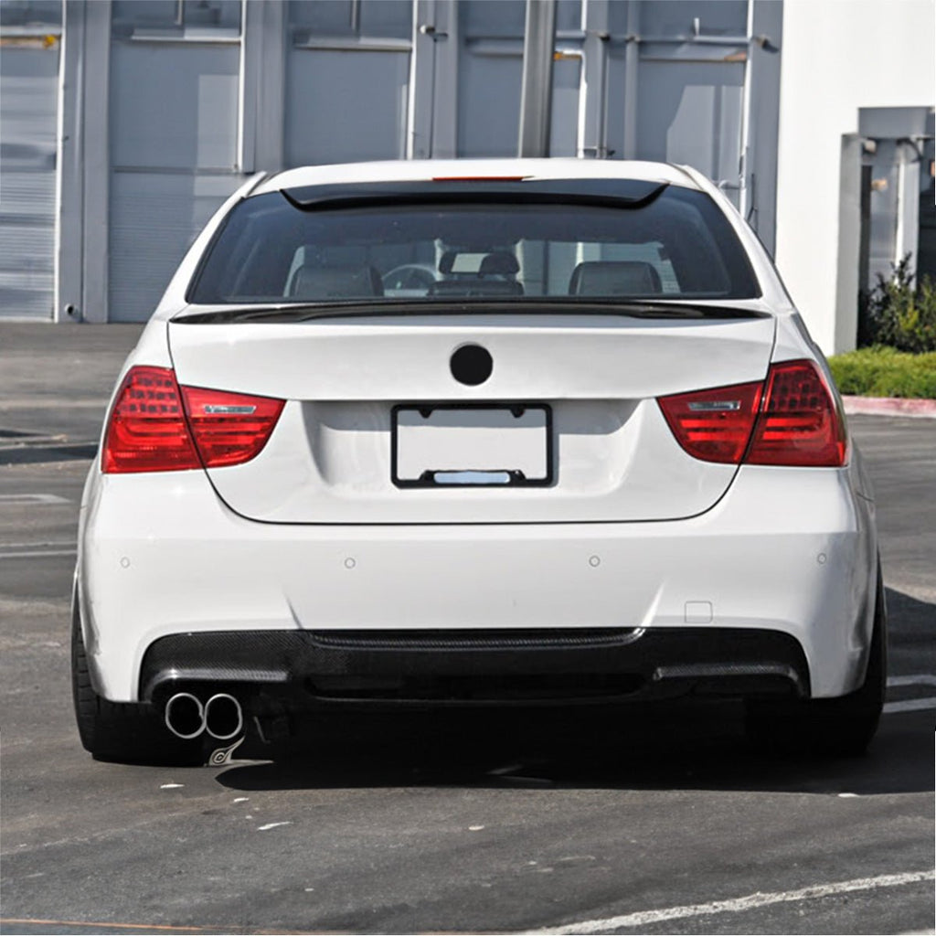 For BMW E90 Rear Spoiler 3 Series 328i 335i 06-11 Trunk PSM Wing Carbon Fiber