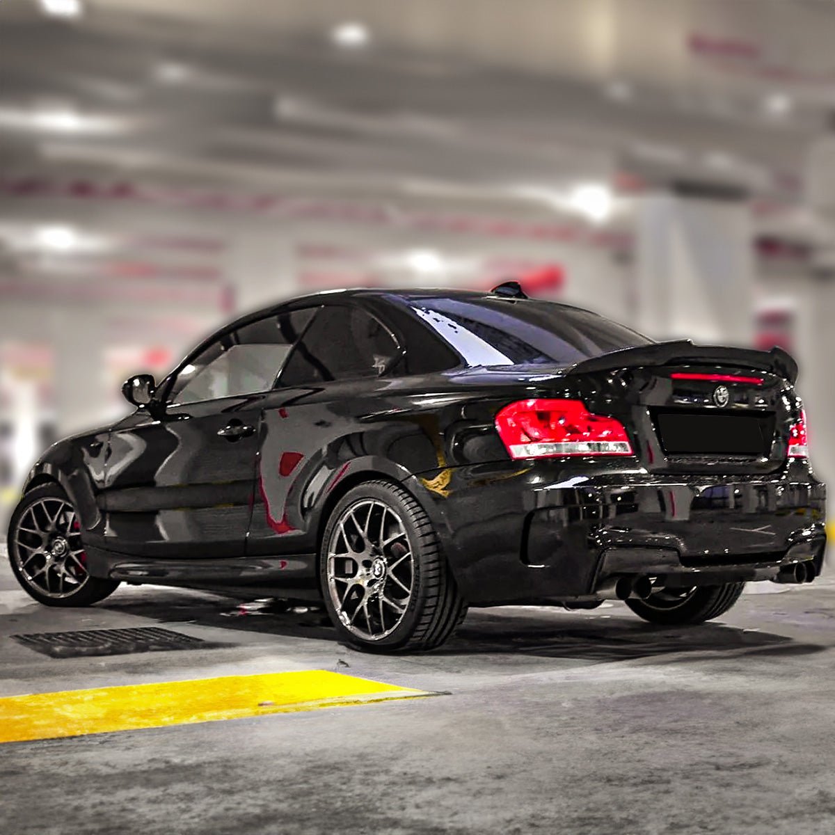 E82 Shell BMW E82 1 Series Spoiler Glossy Black 2007-2013 – Bayoptiks