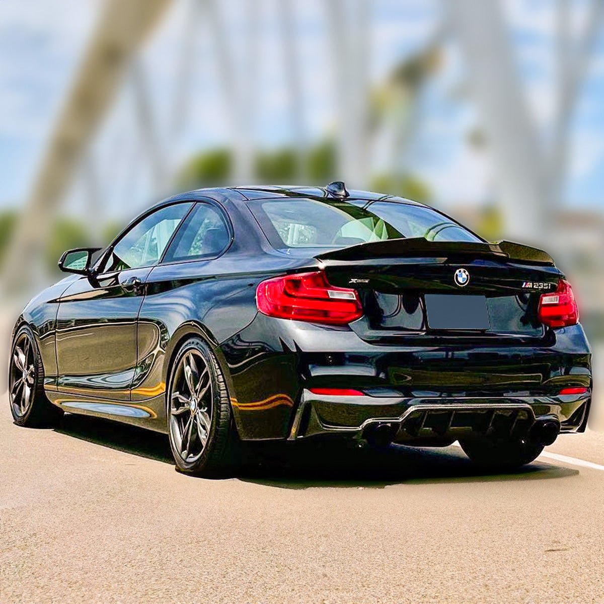 F22 2 Series BMW Glossy Black Spoiler