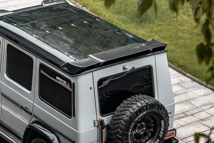 Mercedes Benz G-Class W464 W465 BR Style Carbon Fiber Rear Roof Spoiler 2019-2025