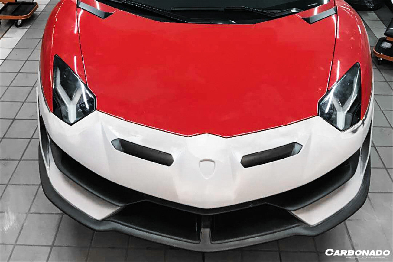 2011 - 2021 Lamborghini Aventador LP700 LP740 LP750 SVJ Coupe & Roadster SVJ Style Part Dry Carbon Fiber Front Bumper