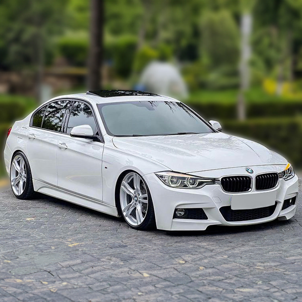 3 Series BMW Side Skirt Satin Black 2012-2018