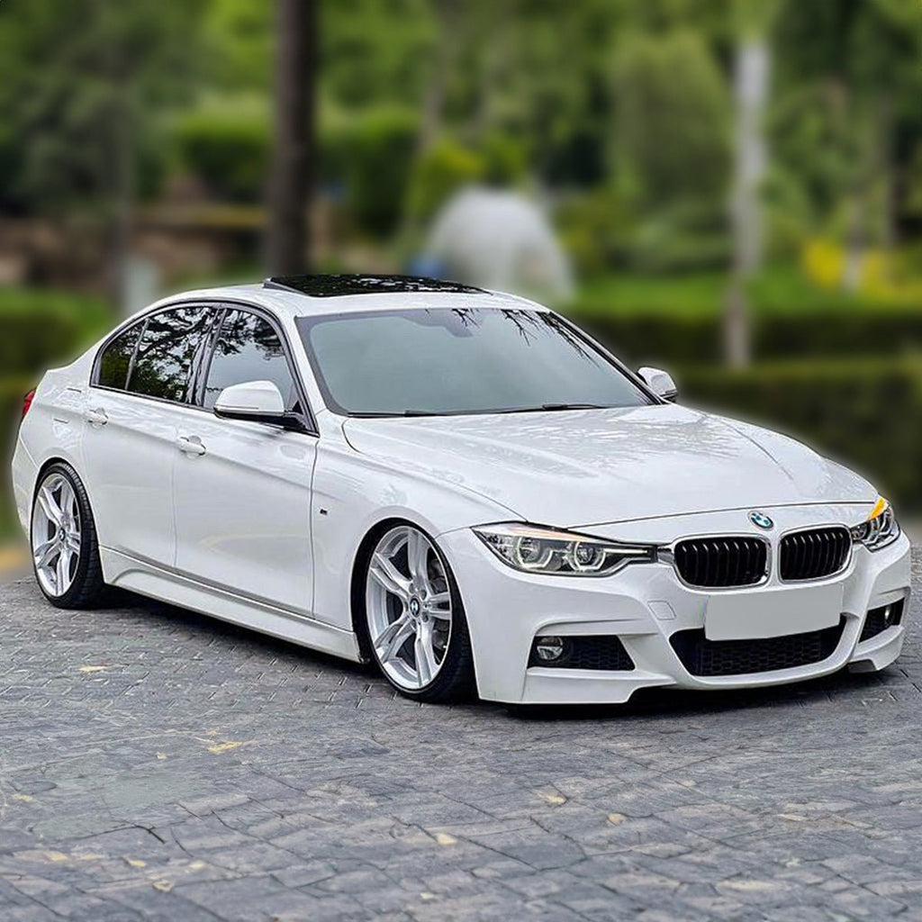 BMW 3 Series F30 Satin Black Side Skirts 2012-2018 – Bayoptiks