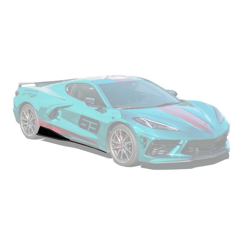 2020-Up Corvette C8 | 5VM 2Pcs Side Skirts Rocker Panel