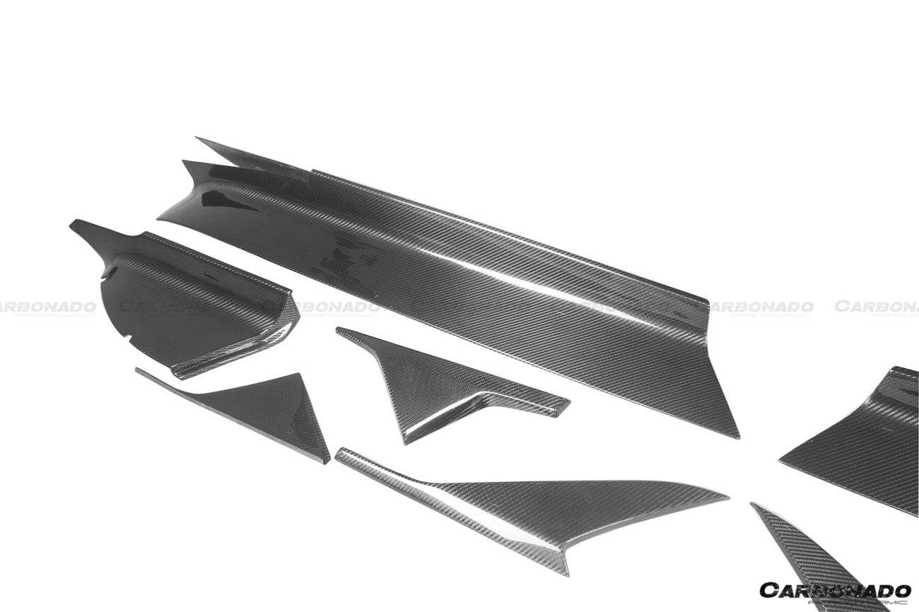 2020 - 2025 Maserati MC20 OE Dry Carbon Fiber Side Skirts