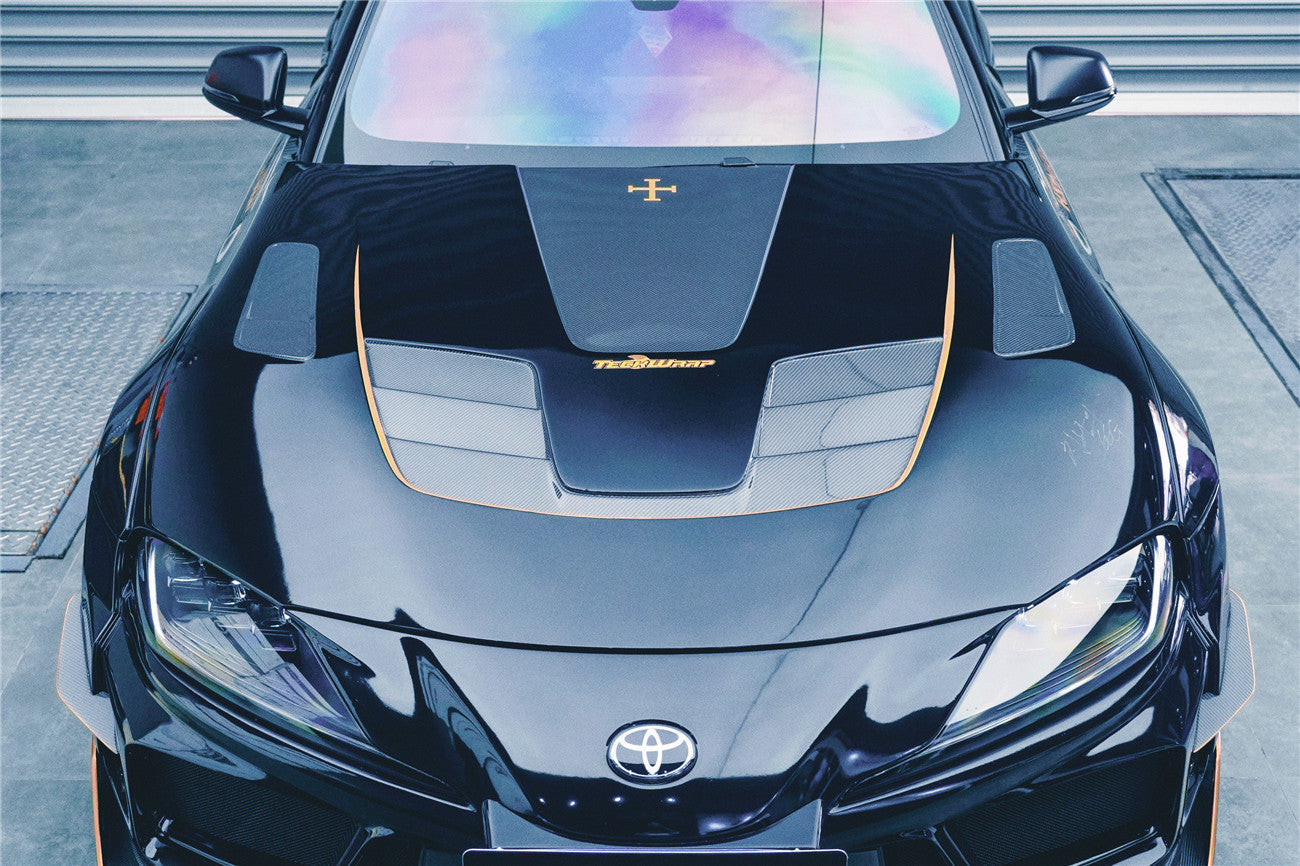 Toyota GR Supra A90 A91 Carbon Fiber Hood (2019–2025)