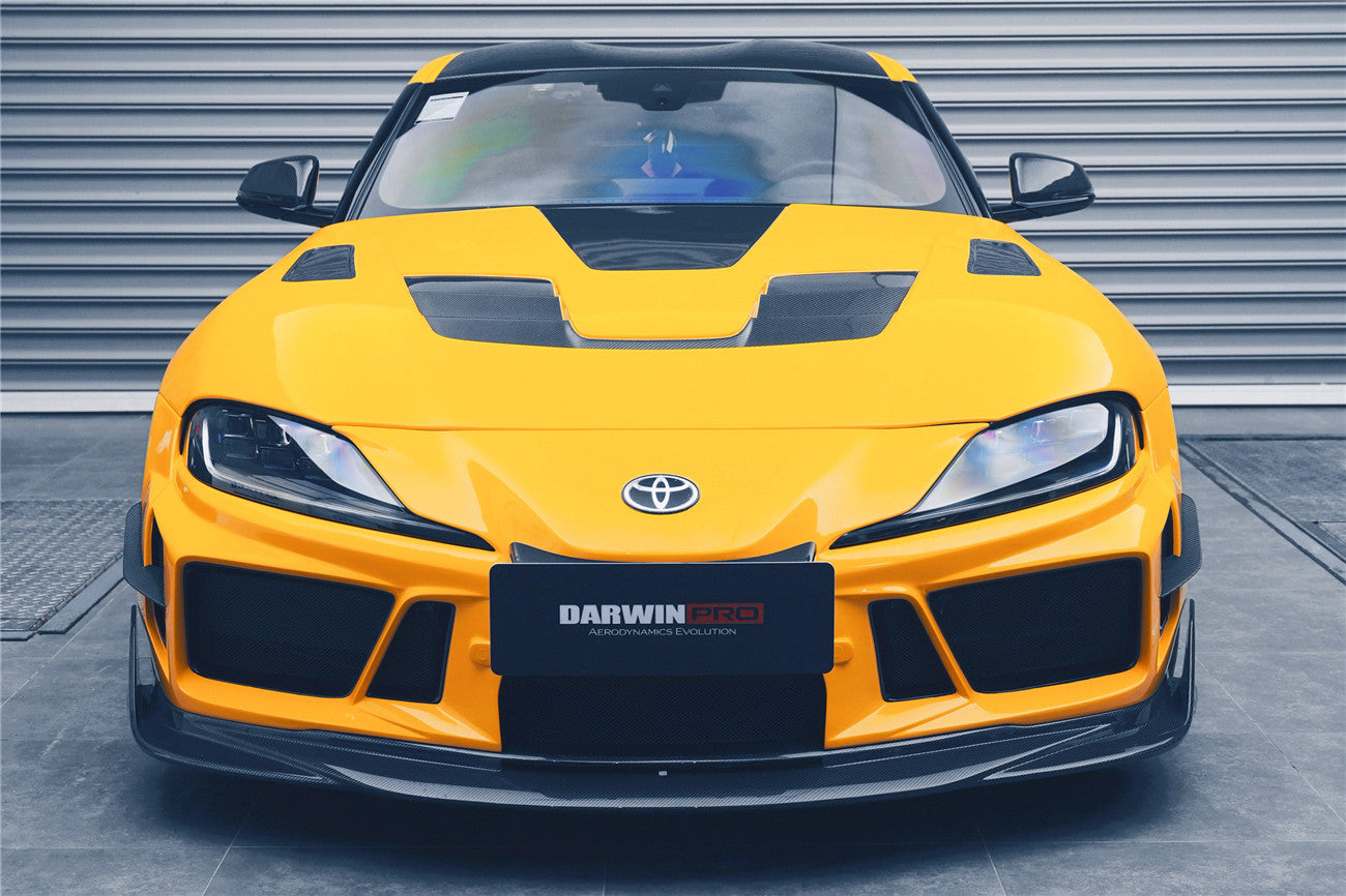 2019 - 2025 Toyota GR Supra (J29 & DB) A90 A91 BKSSII Style Partial Carbon Fiber Front Bumper