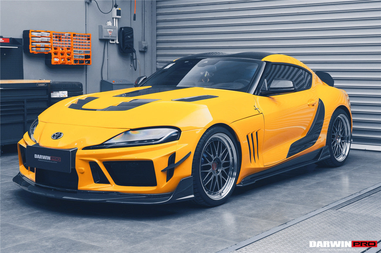 2019 - 2025 Toyota GR Supra (J29 & DB) A90 A91 BKSSII Style Partial Carbon Fiber Front Bumper