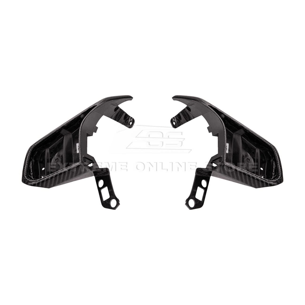 Chevrolet Corvette C8 Carbon Fiber Steering Wheel Button Cover Trim 2020-Up