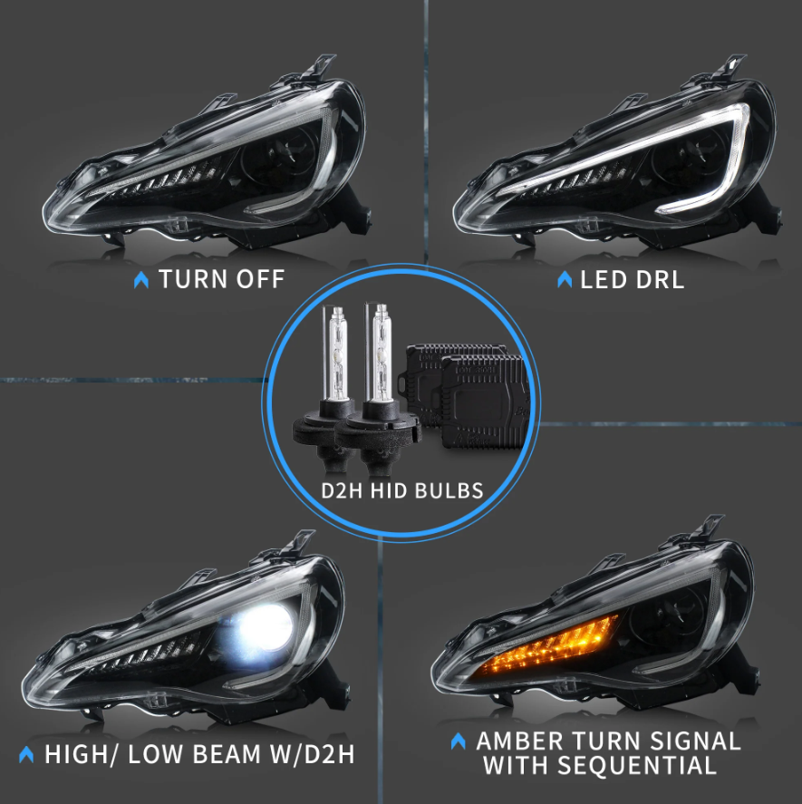 2012 - 2020 LED Headlights For Toyota 86/GT86, Subaru Brz, Scion Frs