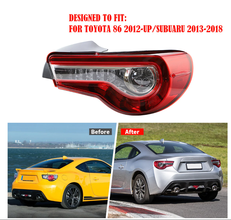 2012 - 2020 Toyota 86 gt86/ Subaru brz/ Scion frs Rear Lamps Assembly LED Taillights