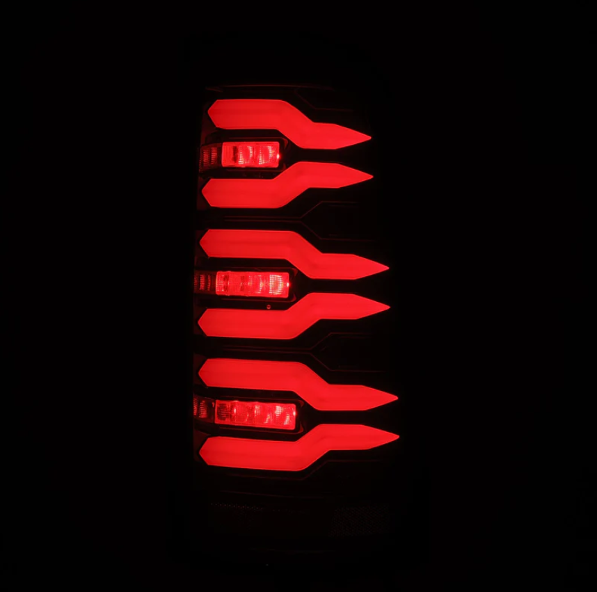 Chevrolet Silverado/ GMC Sierra LUXX-Series LED Taillights Black Red 1999-2006