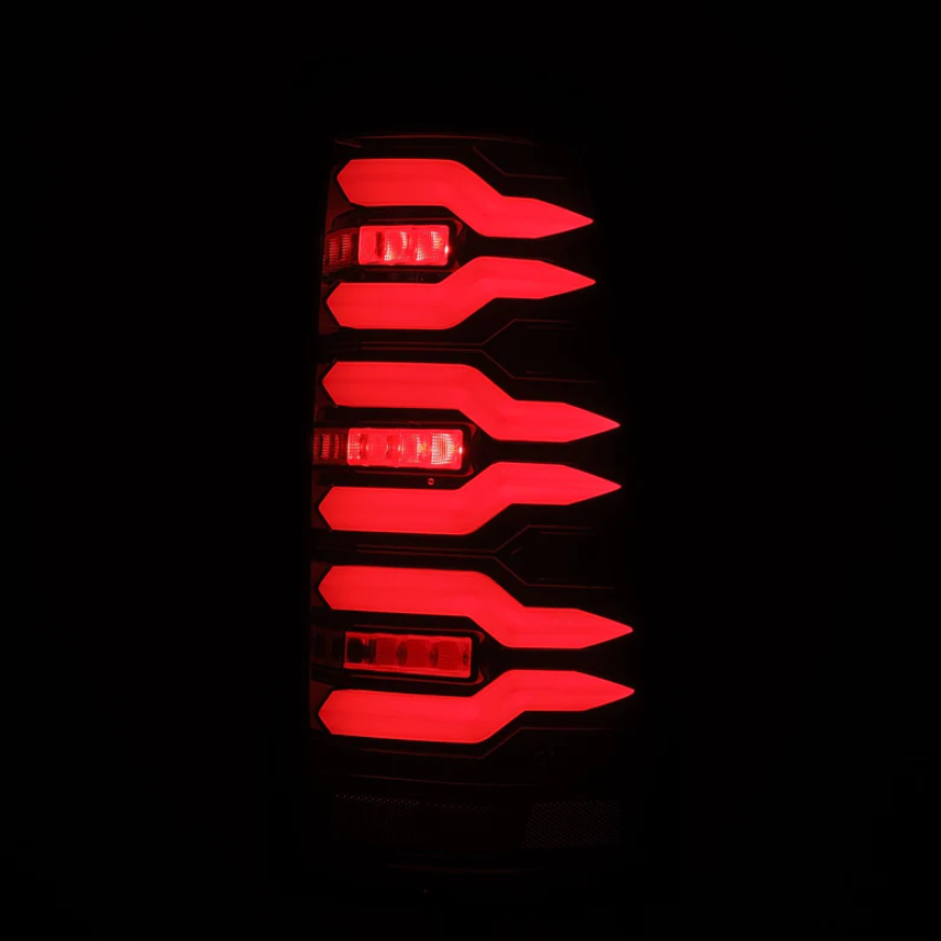 Chevrolet Silverado/ GMC Sierra LUXX-Series LED Taillights Black Red 1999-2006