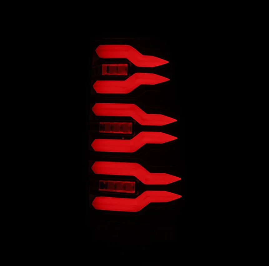 Chevrolet Silverado/ GMC Sierra LUXX-Series LED Taillights Black Red 1999-2006