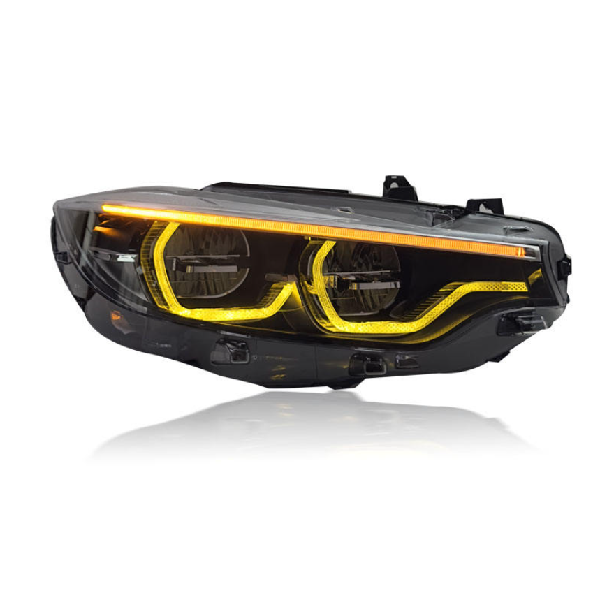 F80 F82 M3 M4 BMW Ikon Style Tricolor Headlight 2014 - 2017