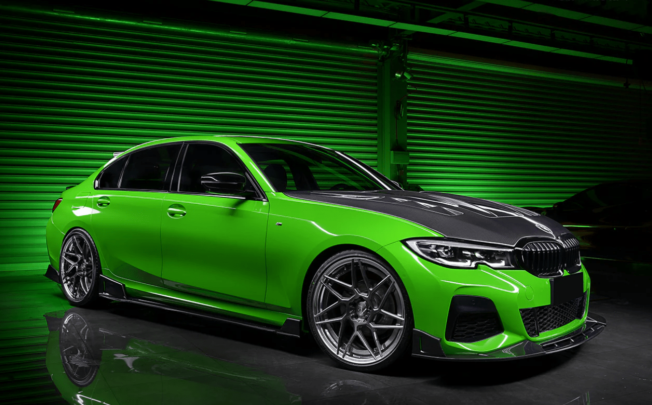 2019-2022 BMW 3 Series G20 Carbon Fiber Side Skirts Under Board