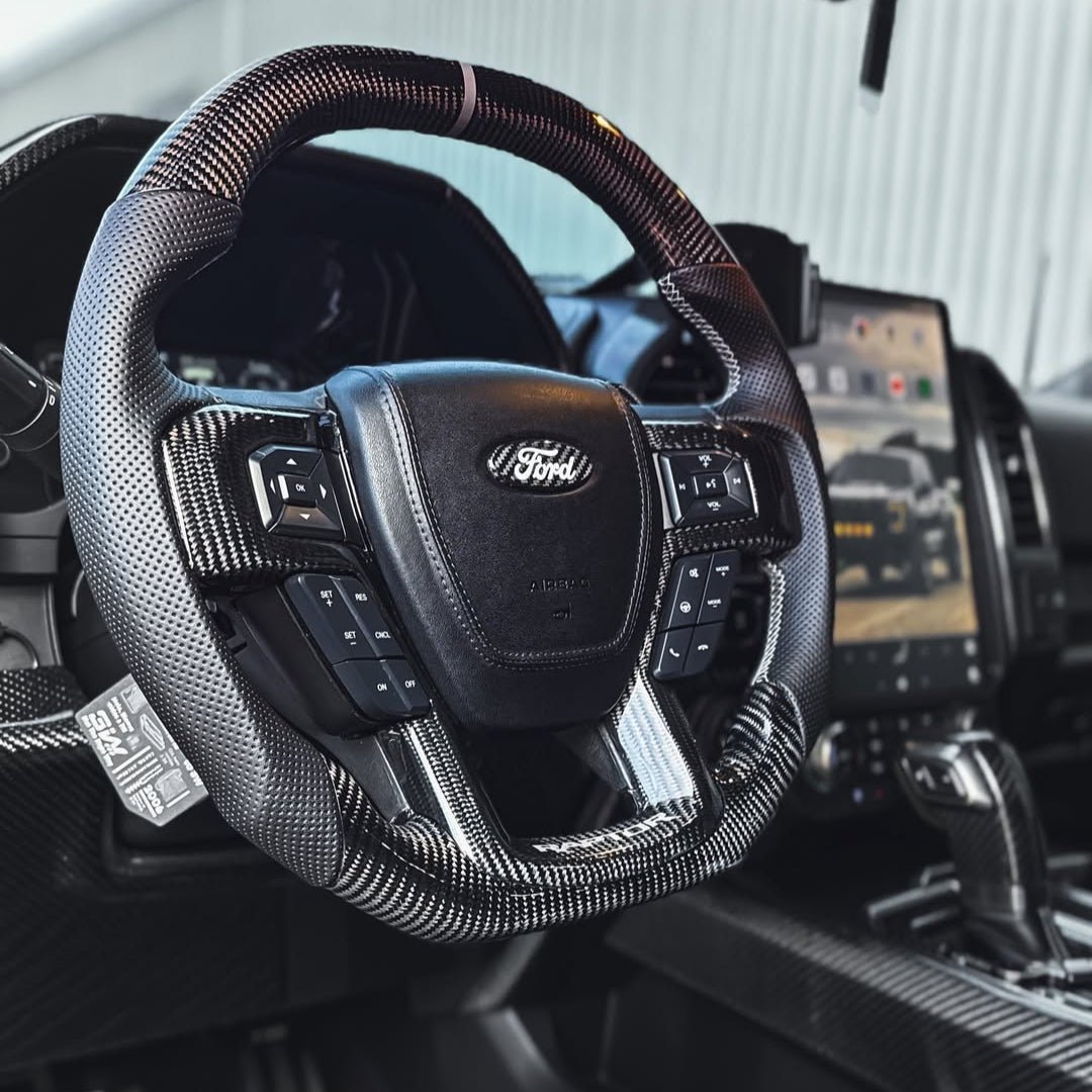 Ford F-150 P702 Custom Carbon Fiber Steering Wheel 2021-2026