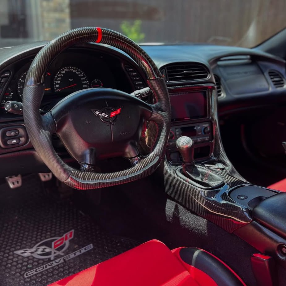 Chevrolet Corvette C5 Custom Carbon Fiber LED Digital Display Steering Wheel 1997-2004