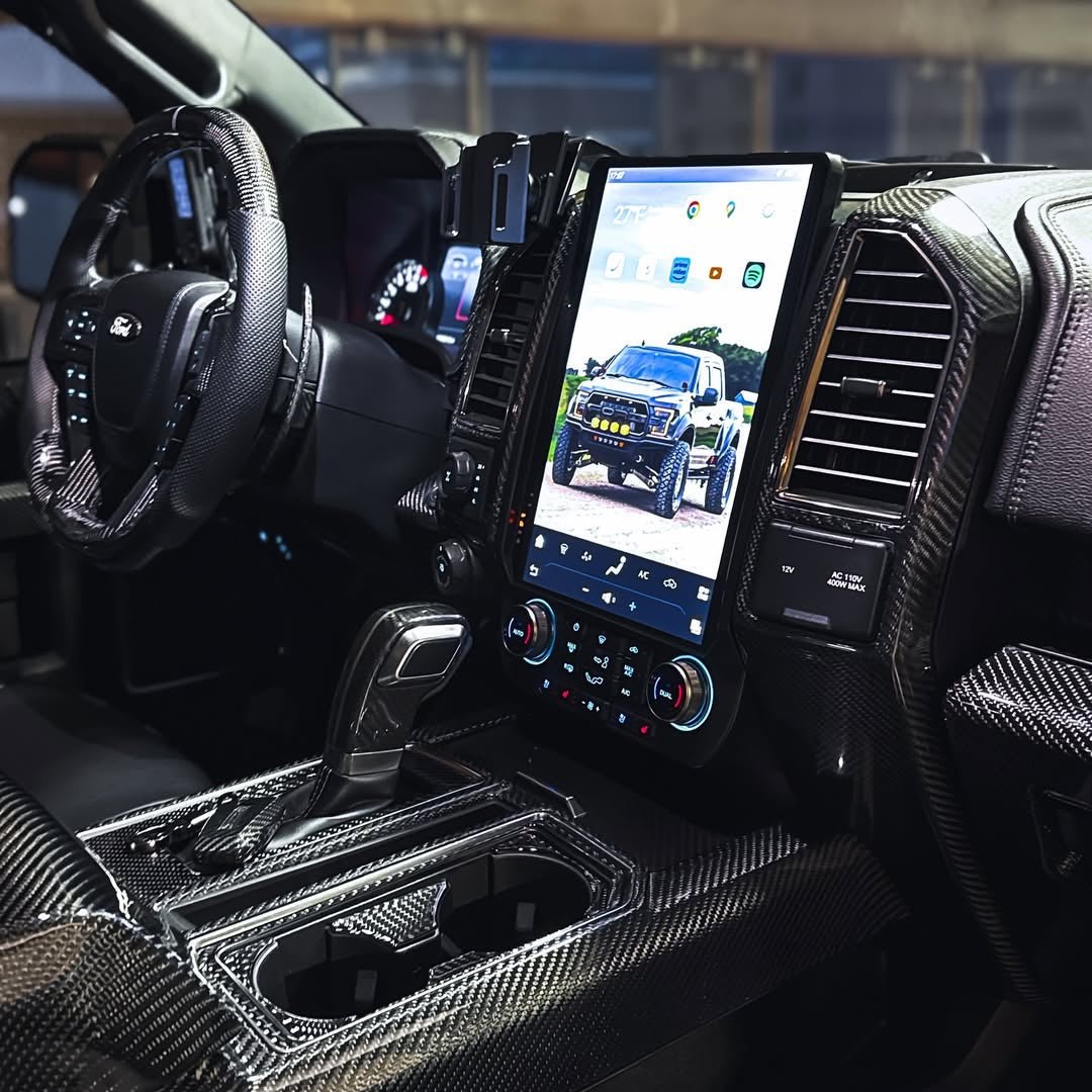 Ford F-150 12 Inch 14 Inch Vertical Touchscreen CarPlay Infotainment System 2015-2020