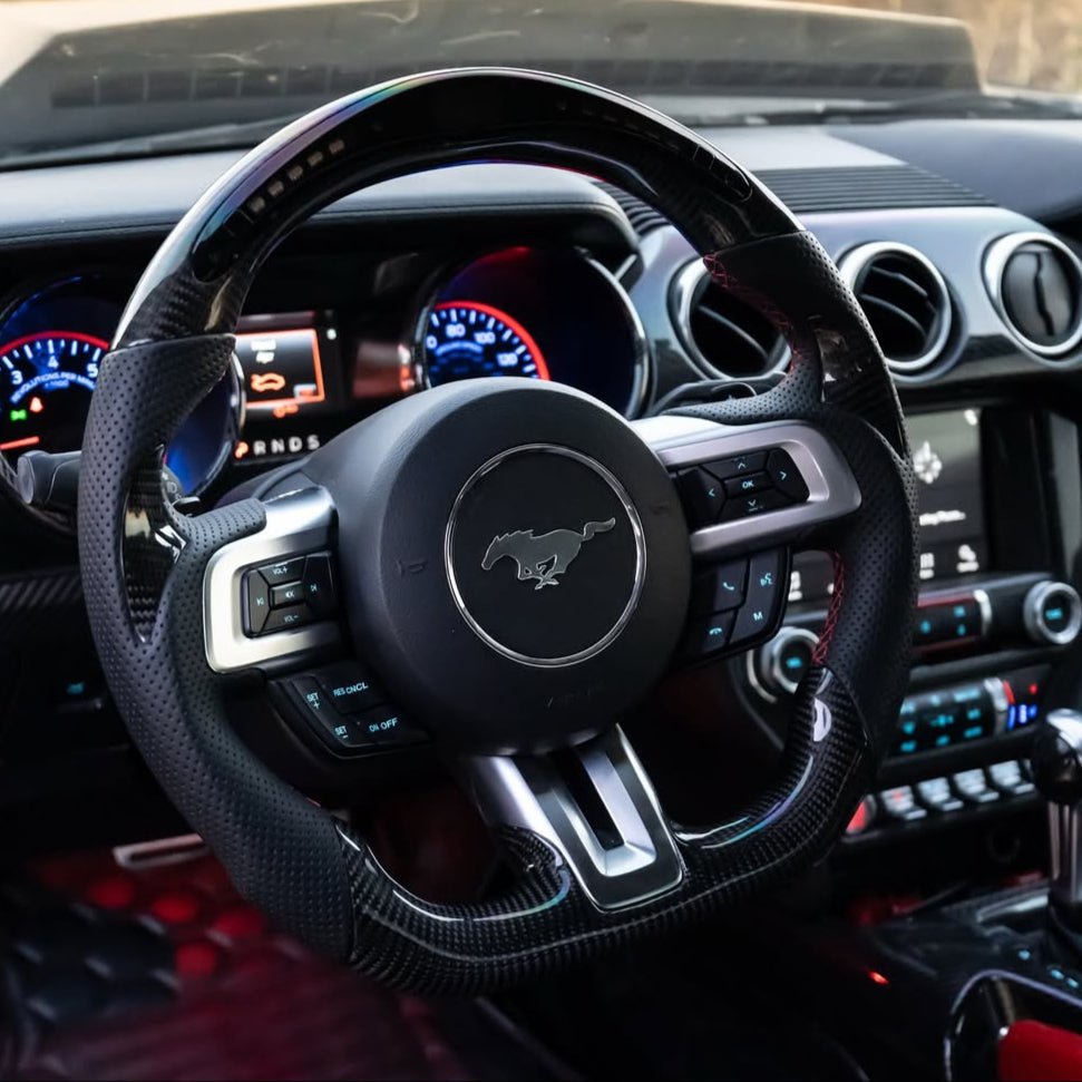Ford Mustang S550 Custom Carbon Fiber Steering Wheel 2015-2023