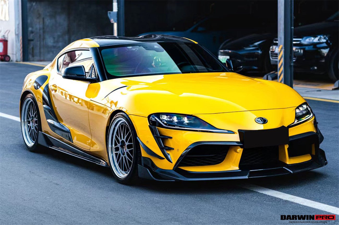 2019 - 2025 Toyota GR Supra (J29 & DB) A90 A91 BKSS Style Carbon Fiber Side Skirts