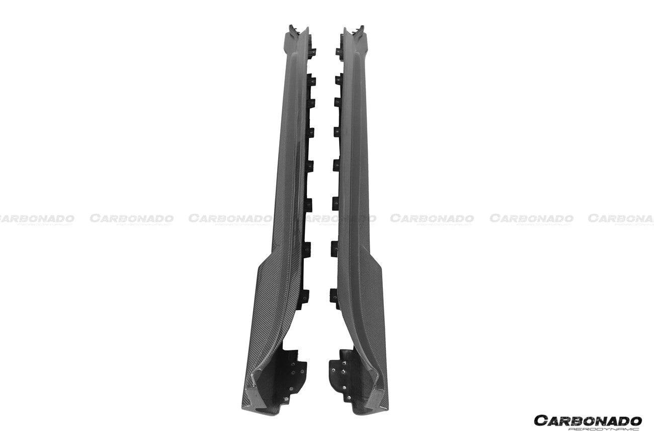 Porsche Taycan J1 CADO Style Carbon Fiber Side Skirts 2020-2024