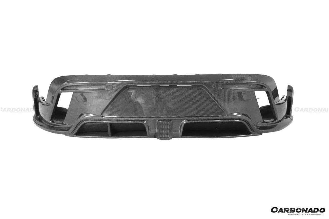 Porsche Taycan CADO Style Carbon Fiber Rear Diffuser 2020-2024