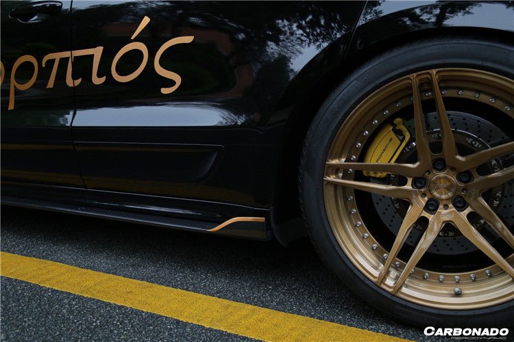 2014 - 2017 Porsche Macan GTS & Turbo & S ATS Style Carbon Fiber Side Skirts