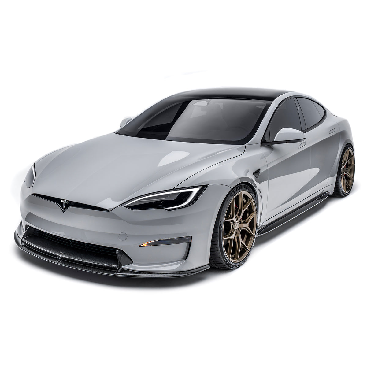 Tesla Model S Carbon Fiber Side Skirt 2021 - 2025