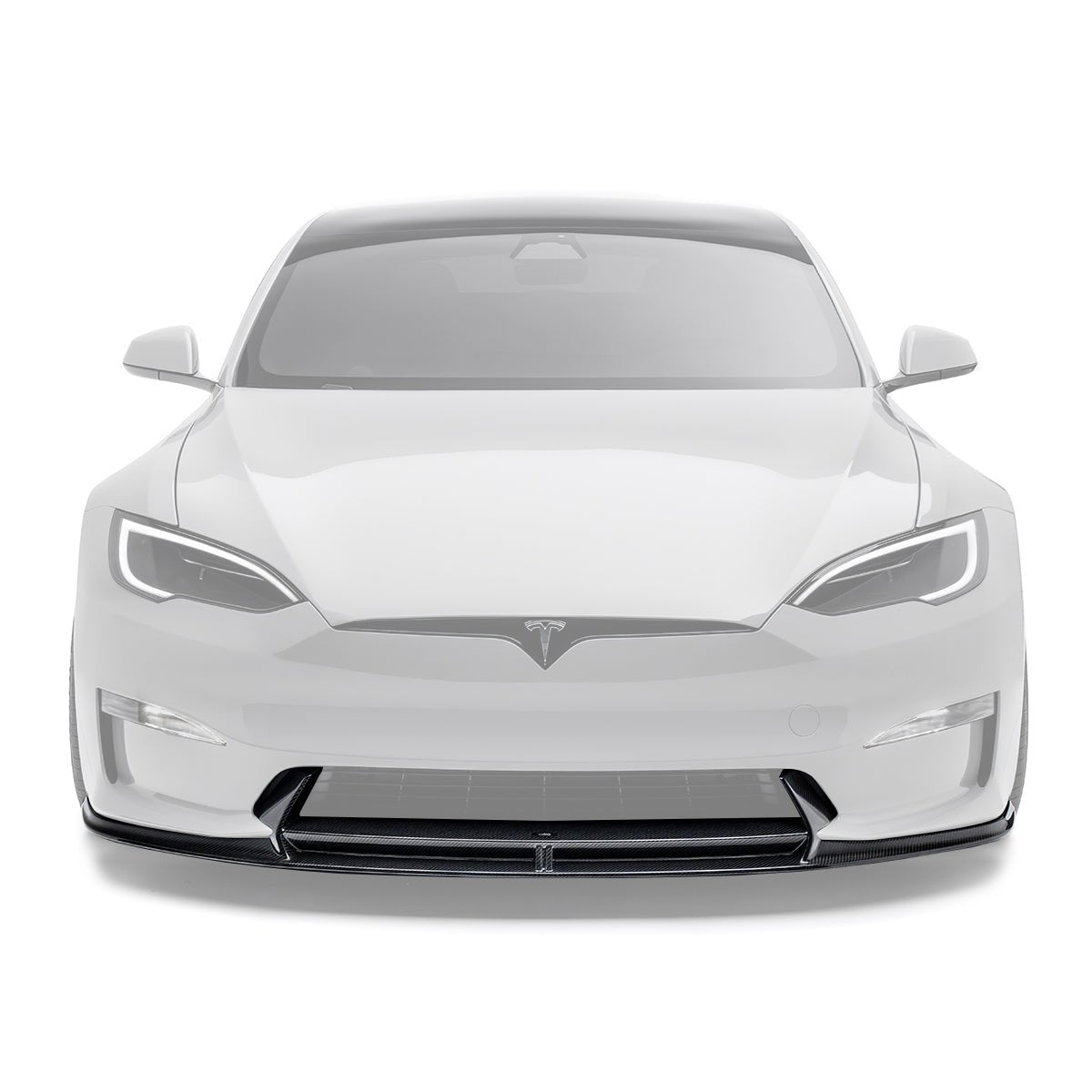 Tesla Model S Carbon Fiber Front Lip 2021 - 2025