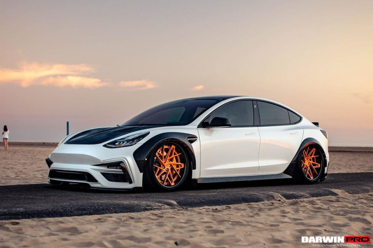 2017 - 2020 Tesla Model 3 IMPII Performance Partial Carbon Fiber Full Body Kit