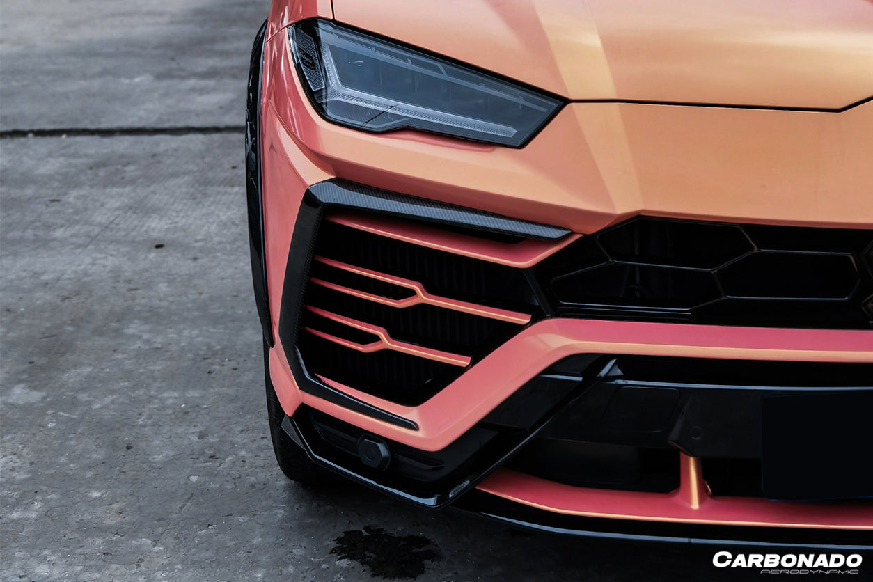 2018 - 2022 Lamborghini URUS TC Style Dry Carbon Fiber Front Bumper Vents