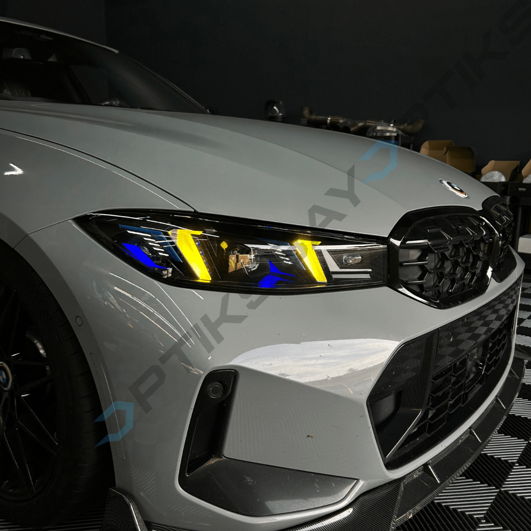 BMW G20 Complete Snake Eyes Style CSL Yellow/White LED Headlights 2023 - 2025